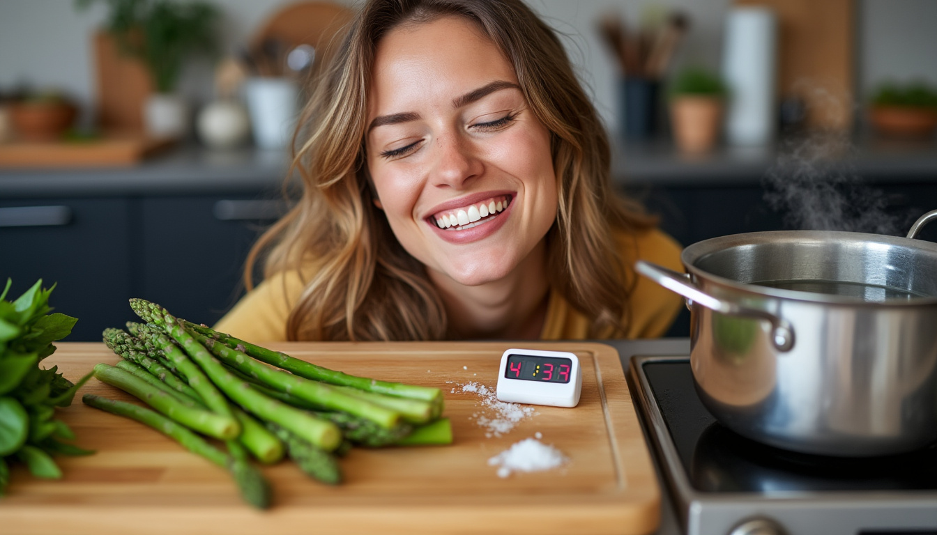 découvrez nos cinq astuces essentielles pour maîtriser la cuisson des asperges à la perfection. évitez les faux pas et savourez des légumes croquants et savoureux en un rien de temps !