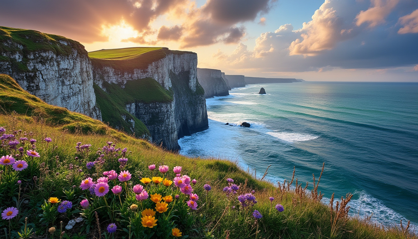 explorez le célèbre gr qui s'étend sur 660 km à travers les majestueuses falaises normandes, riches de 5000 ans d'histoire. une aventure inoubliable entre nature et patrimoine vous attend.