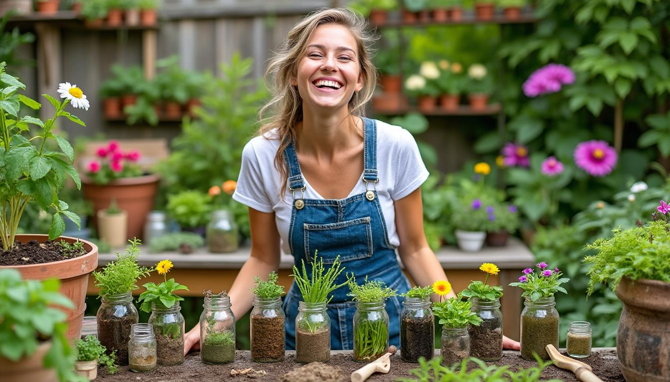 apprenez à métamorphoser votre espace extérieur en utilisant des bocaux recyclés. découvrez des astuces créatives et des idées originales pour embellir votre jardin sans dépenser un centime. transformez votre jardin tout en respectant l'environnement!
