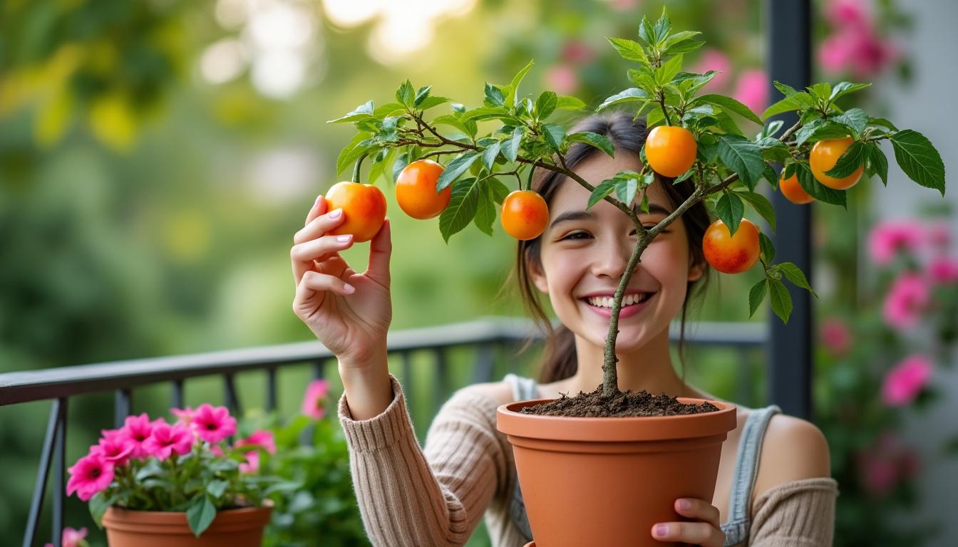 découvrez le charme de ce petit arbre fruitier qui produit des fruits dès sa première année, idéal même pour votre balcon en pot. profitez d'une récolte abondante et savoureuse tout en embellissant votre espace extérieur.