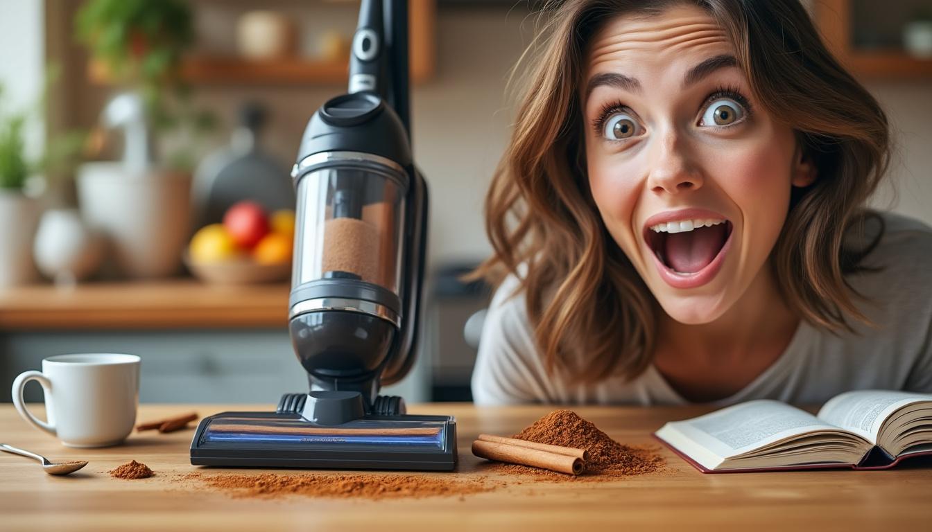 ajoutez une cuillère de cannelle dans votre aspirateur et profitez d’un parfum naturel et agréable dans toute la maison. découvrez cette astuce simple pour un intérieur qui sent bon et reste frais plus longtemps !