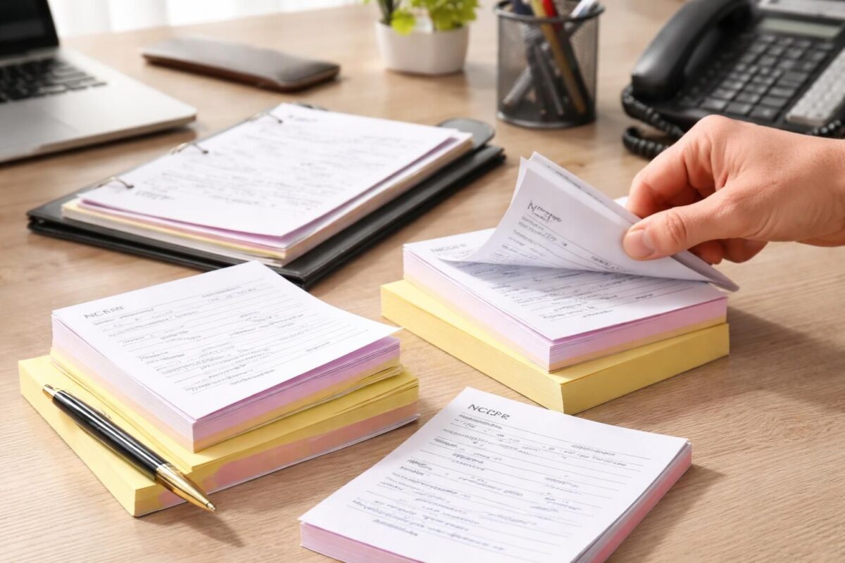 découvrez nos liasses autocopiantes, disponibles en différents formats et moyens pour répondre à tous vos besoins professionnels. qualité et praticité garanties.
